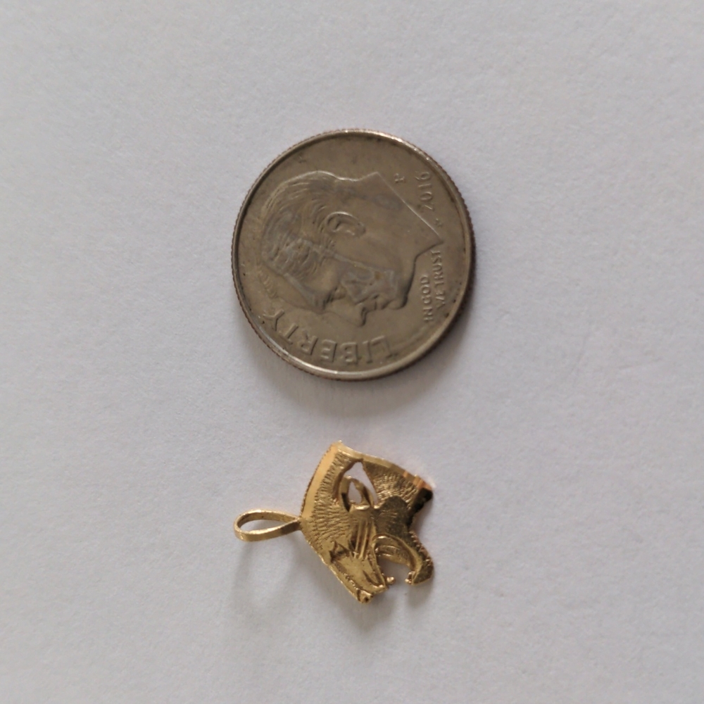 14k Gold Panther Head Charm - Picture 4 of 5
